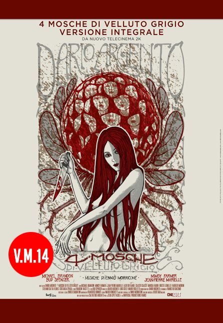 4 MOSCHE DI VELLUTO GRIGIO
